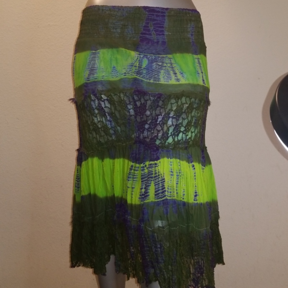 Solitaire Los Angeles tie dye skirt
